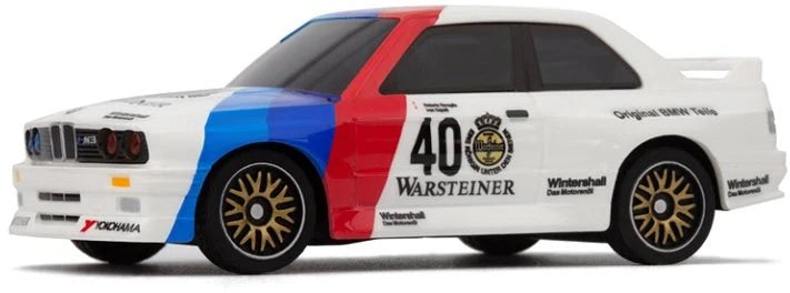 HPI Nano-TTR 1987 BMW M3 E30 Warsteiner 1/64 RTR Electric 2WD Micro Touring RC Car (White)