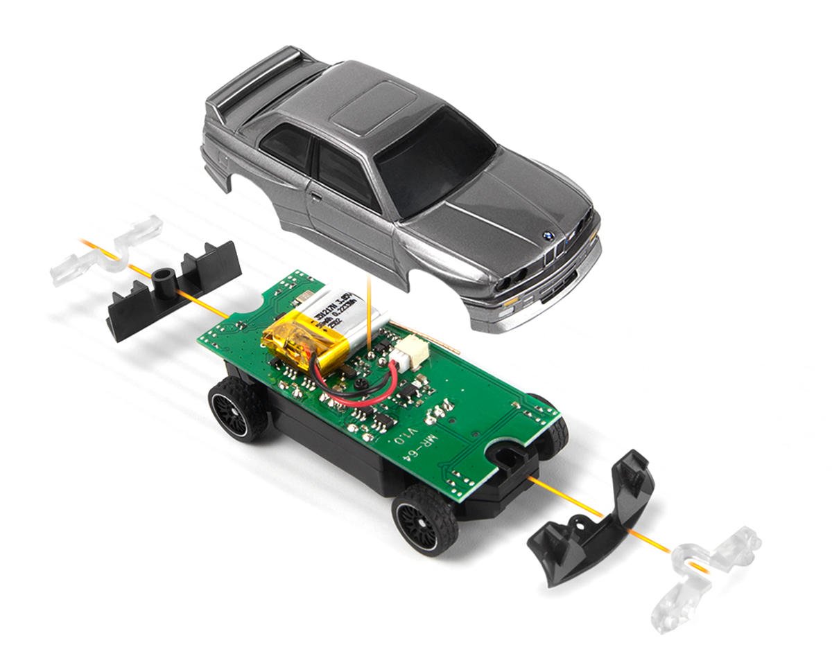 HPI Nano-TTR 1989 BMW M3 E30 Ravaglia 1/64 RTR Electric 2WD Micro Touring RC Car (Dark Silver)