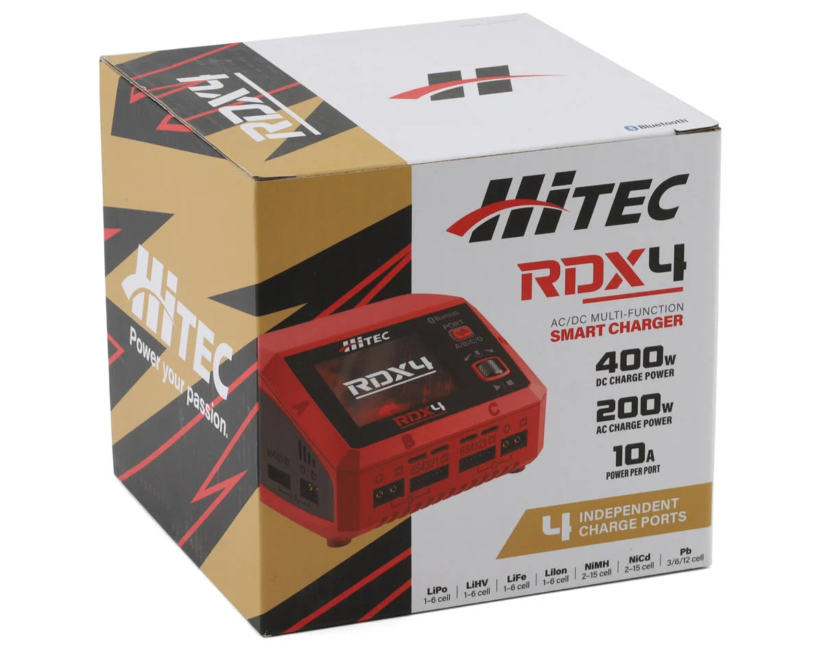 Hitec RDX4 Quad Smart LiPo Battery Balance Charger (6S/10A/AC-200W/DC-400W)