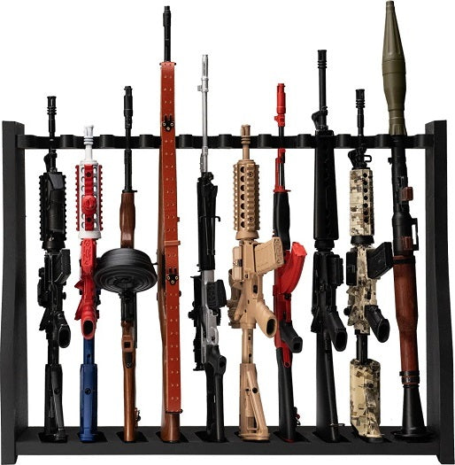 1/3 Scale Die Cast 10 Slot Gun Rack, Black