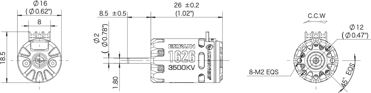 EZRUN Mini28 ESC & 1626 SD 3500KV Motor Combo