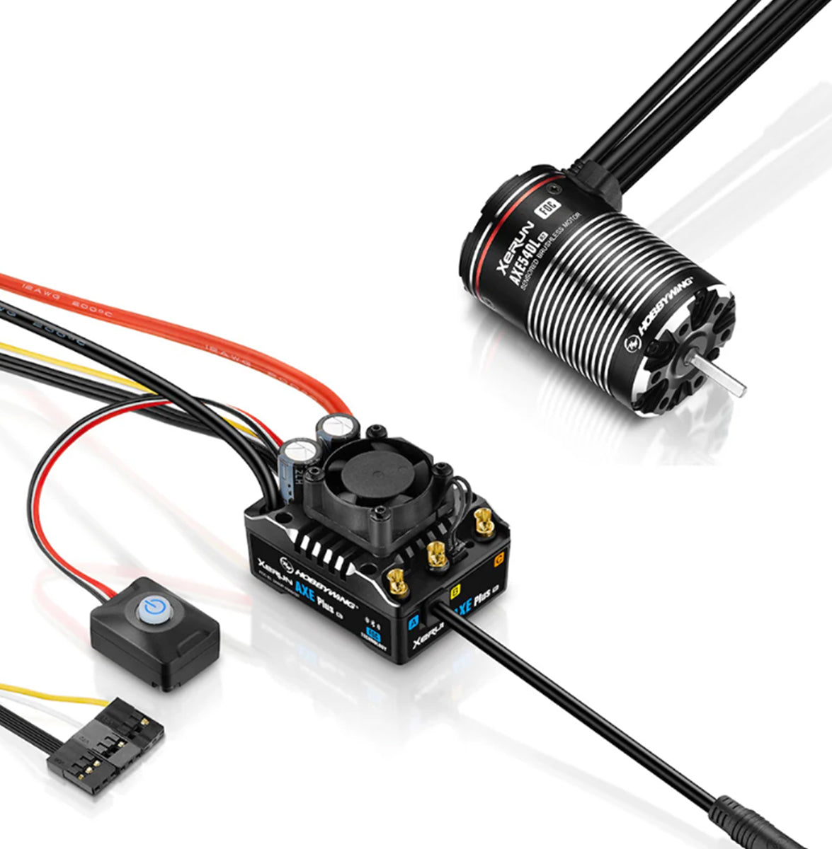 Xerun Axe R3 ESC + 2300Kv 2-4S 540 R2 Motor Combo, Compact