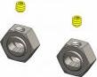 Keyed Hex Adapter X-Duty CVD'S (2) (Traxxas)