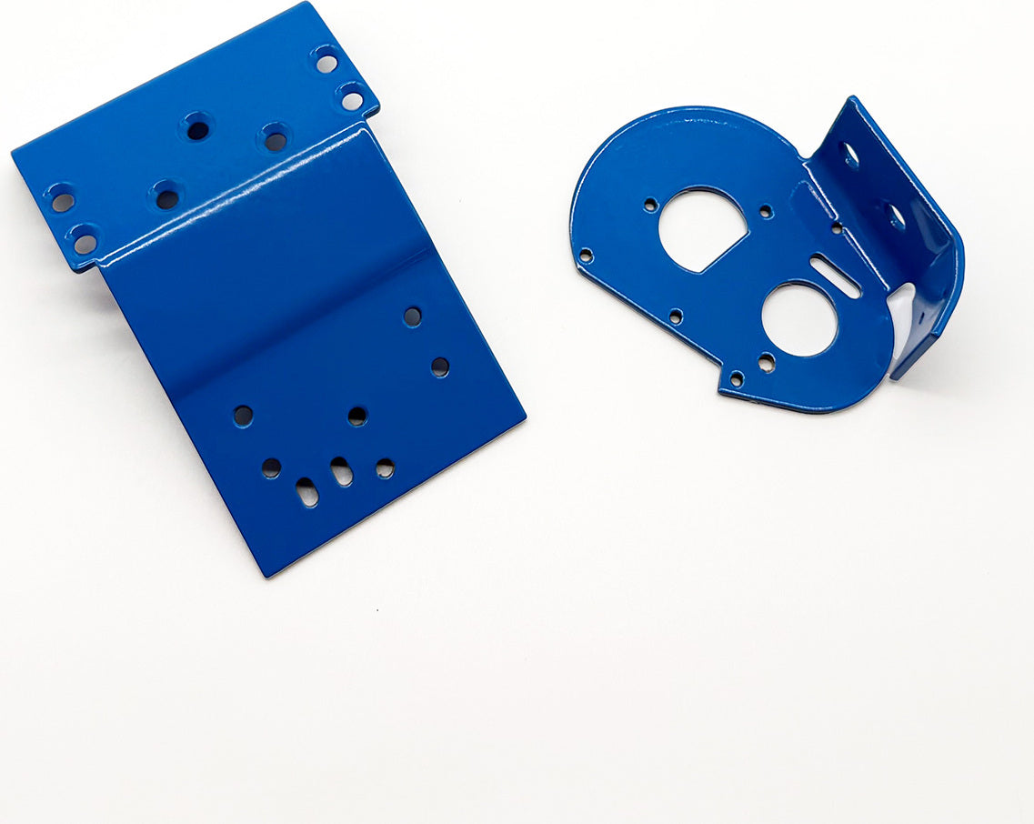 Authentic RC10 Chassis - Powdercoated in Retro Blue