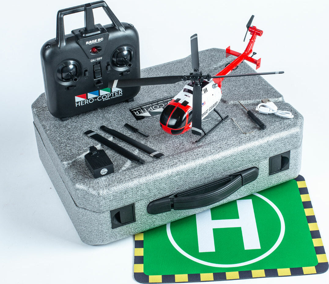 Hero-Copter, 4-Blade RTF Helicopter; Coast Guard
