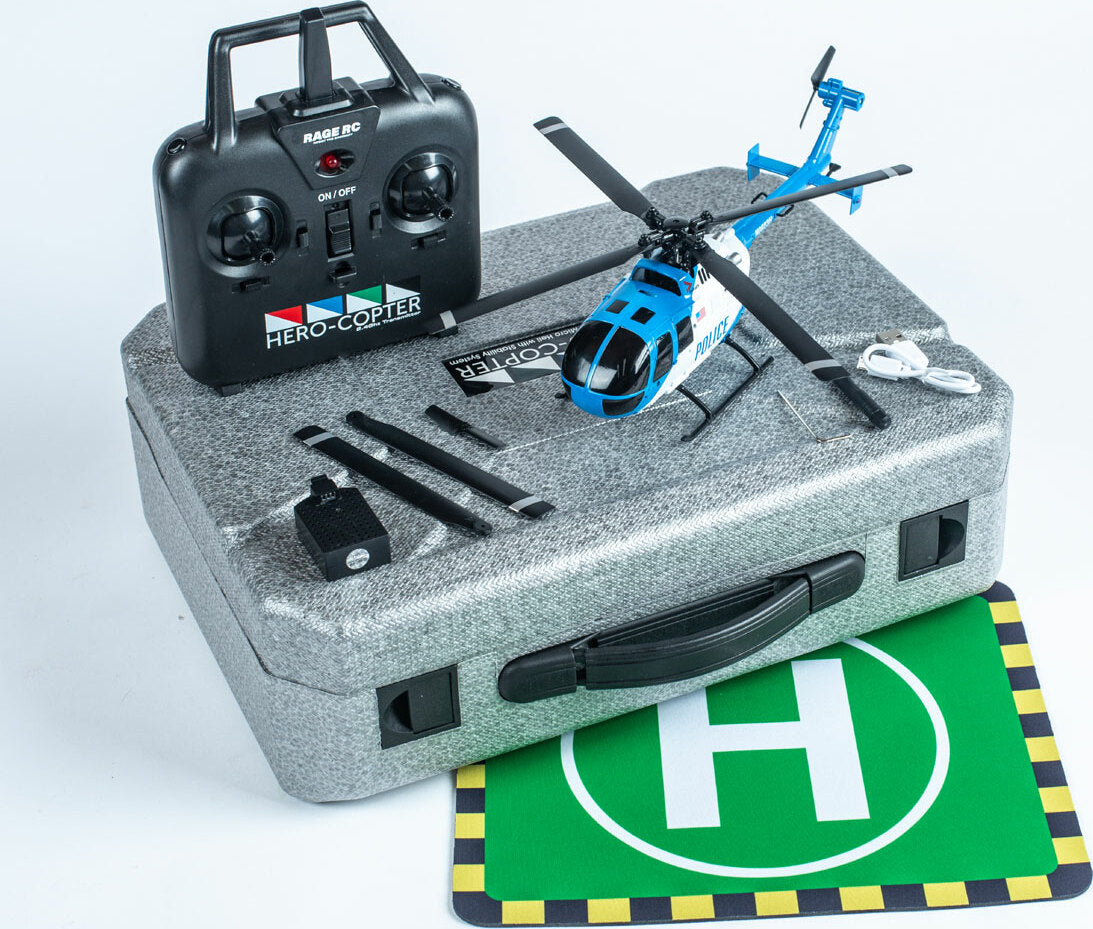 Hero-Copter, 4-Blade RTF Helicopter; Police
