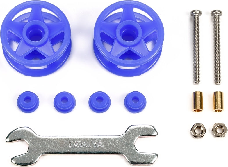 JR LF Plastic Double Rollers, 19-19mm Blue