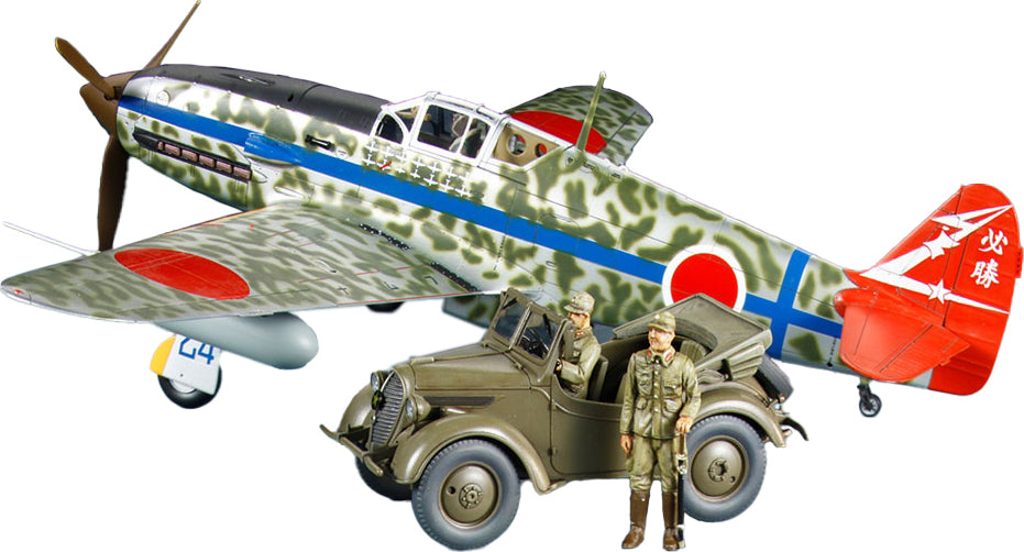 1/48 Kawasaki Ki-61-Id Hien (Tony) & 4x4 Light Vehicle