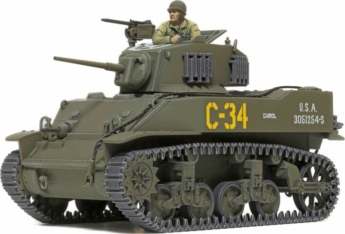 1/48 US LightTank M5A1 Stuart, Plastic Model