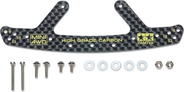 JR HG Front Bumper Plate, Carbon 1.5mm