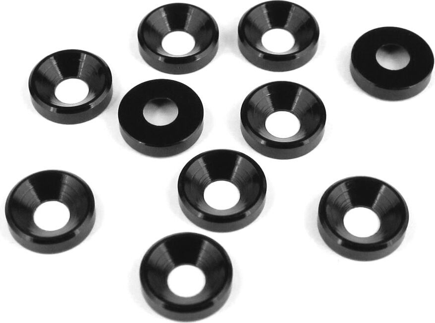 M4 Countersunk Washers (Black Anodized, 10pcs)