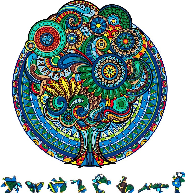 Floral Retro Wooden Puzzle 200 Pcs