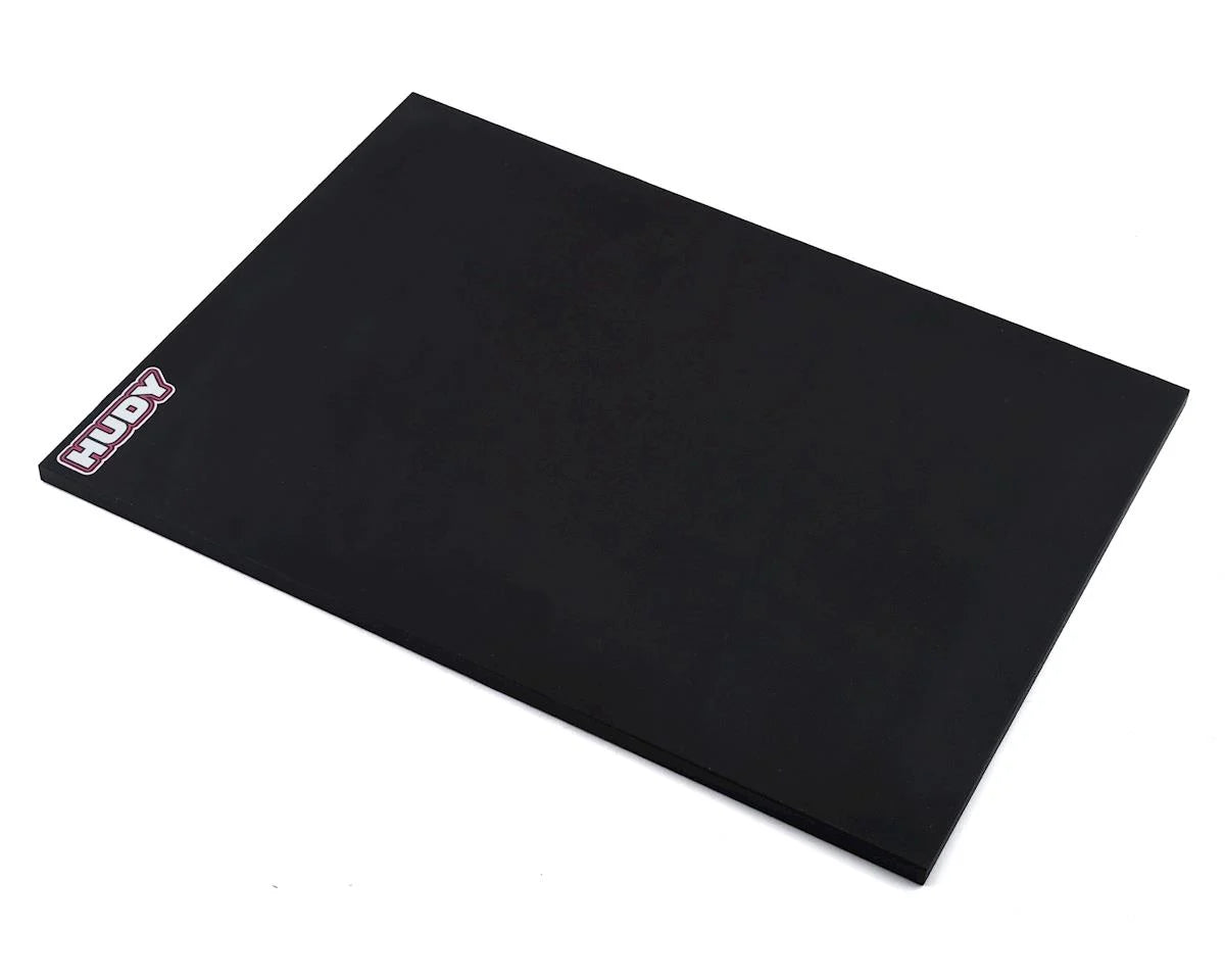 Hudy 1/10 & 1/12 On-Road Flat Set-Up Board (Lightweight) (Black) (292x425mm)