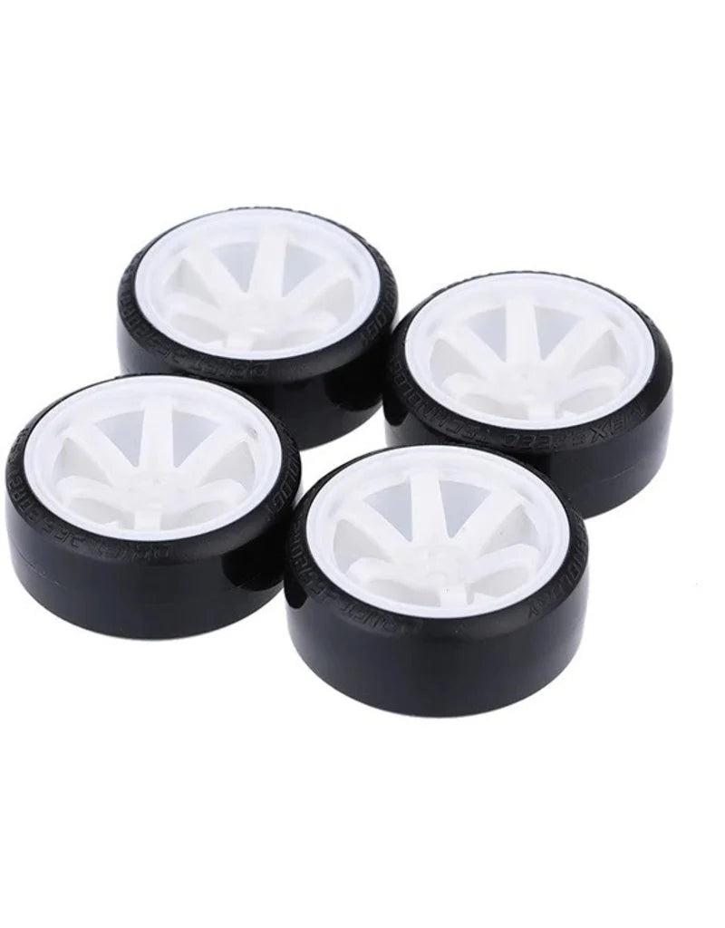 IMEX 1/10 Drift Rim/Tire Set (White)
