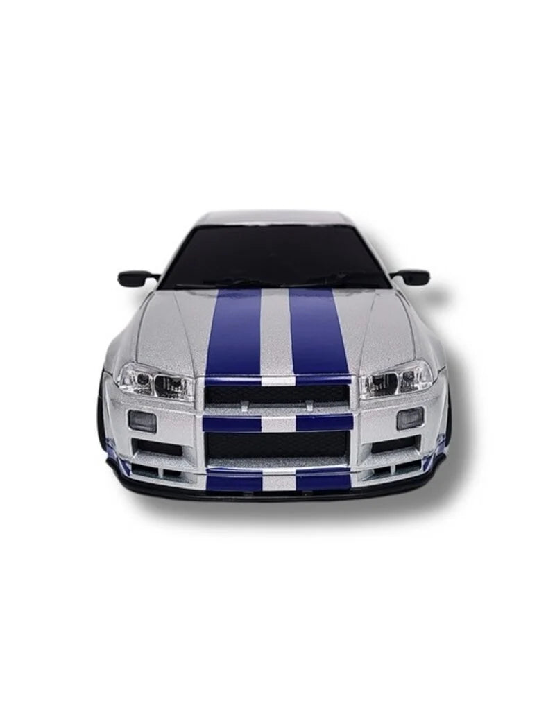 LDRC 1/18 Nissan Skyline GTR R34 RTR RWD RC Drift Car (Silver)