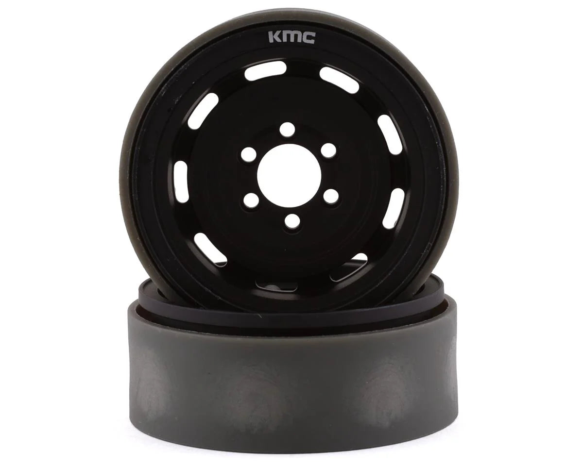 Incision Black KMC XD720 Roswell 1.9" Beadlock Wheels (2)