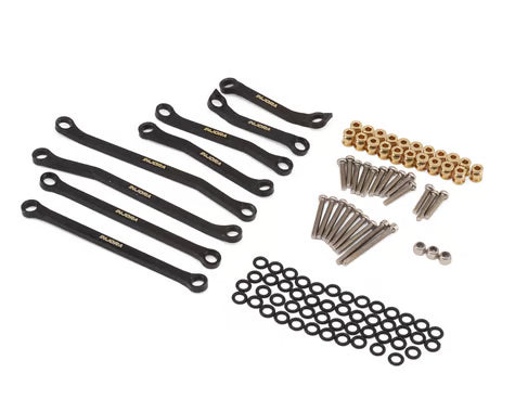 Injora Redcat Ascent-18 Apex Black Brass High Clearance Link Set (Black) (36g)