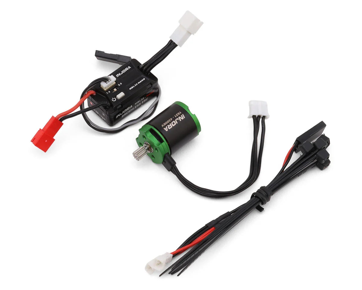 Injora Axial SCX30 MBL32-NANO ESC & 1621 Green Viper Brushless Combo