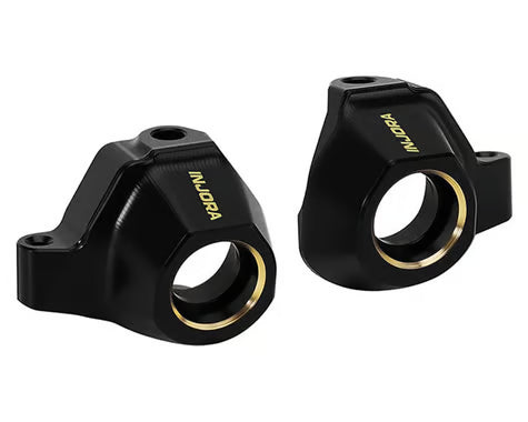Injora Axial SCX30 Brass Steering Knuckles (Black) (4.4g ea)