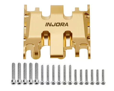 Injora Axial SCX30 Brass Skid Plate (Gold) (17.8g)
