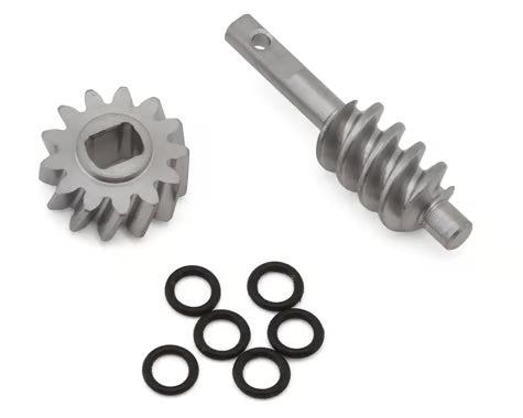 Injora Axial SCX30 Steel Differential Overdrive Worm Gears Set (2T/13T) (Overdrive 23%)