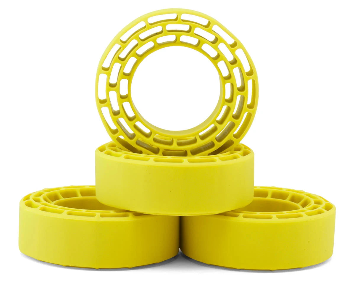 Injora 1.3" Cling On Micro Rock Crawler Tires Combo (4) (70mm OD) (S5) w/Super Soft Silicone Rubber Inserts