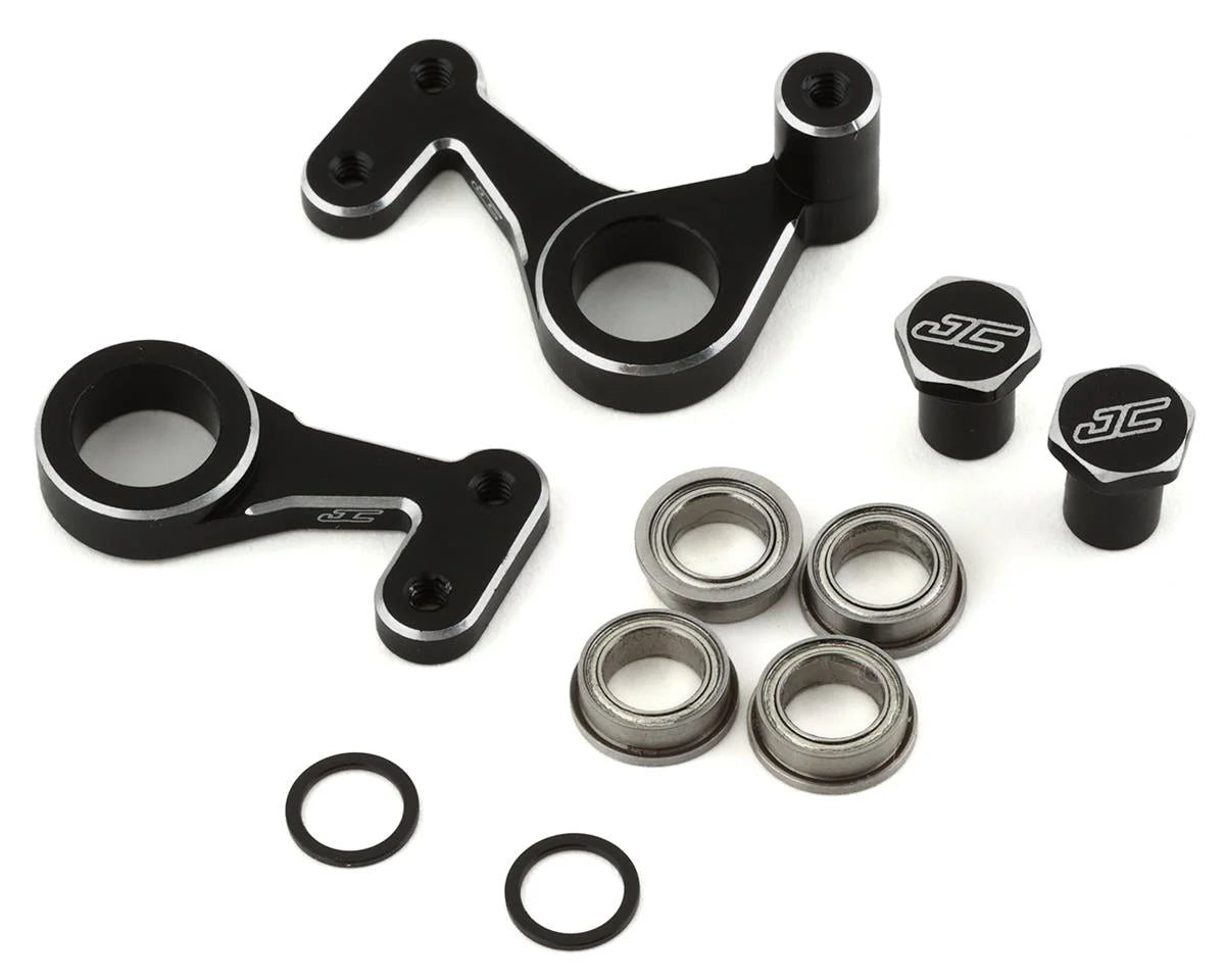 JConcepts RC10 Classic Aluminum Steering Bell Crank Set (Black)