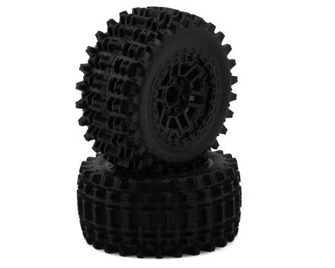 Neumático para minas terrestres Traxxas UDR 1/7, compuesto amarillo, en rueda 3393B (2)
