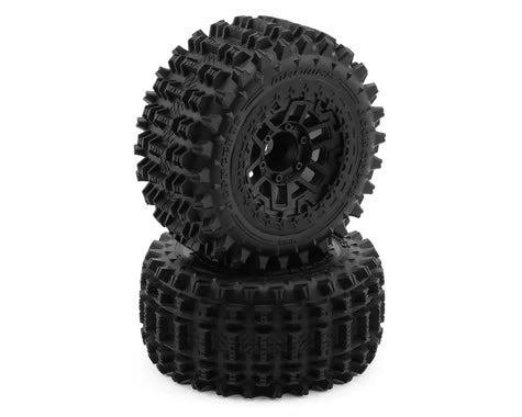 Neumático para minas terrestres Traxxas UDR 1/7, compuesto amarillo, en rueda 3393B (2)