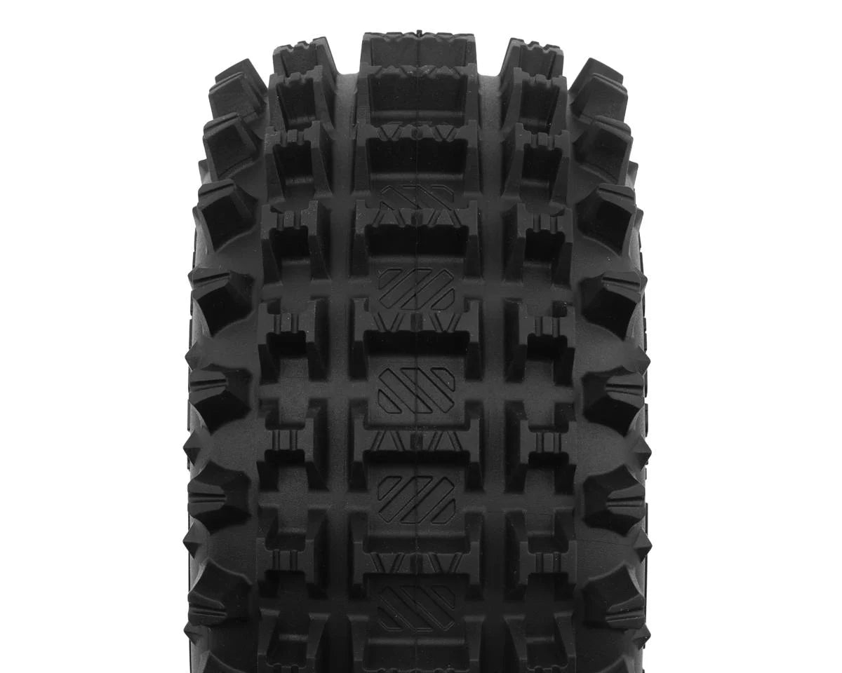 Neumático para minas terrestres Traxxas UDR 1/7, compuesto amarillo, en rueda 3393B (2)