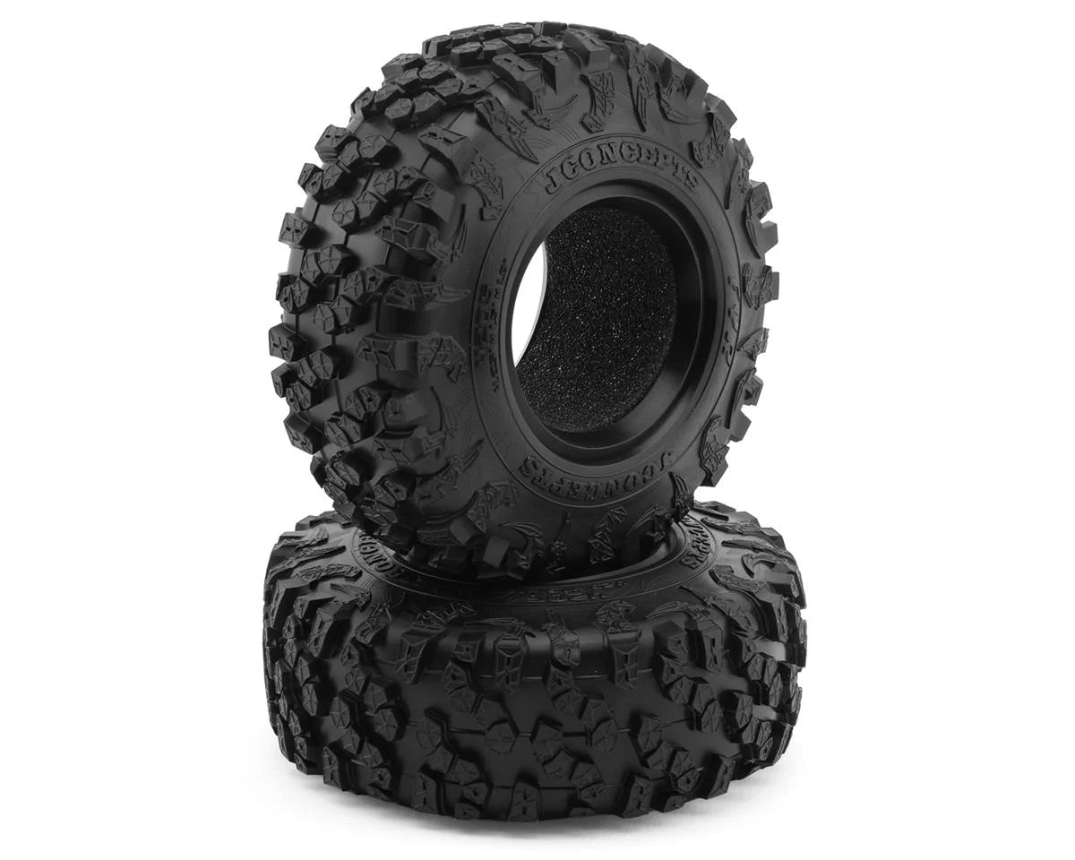 JConcepts FYR "Fire" 1.9" Rock Crawler Tires (2) (Class 2 - 4.25" OD) (Green)