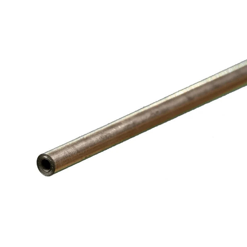 K&S Metals 1/8" OD 0.025" x 12" Round Stainless Steel Tube (1)