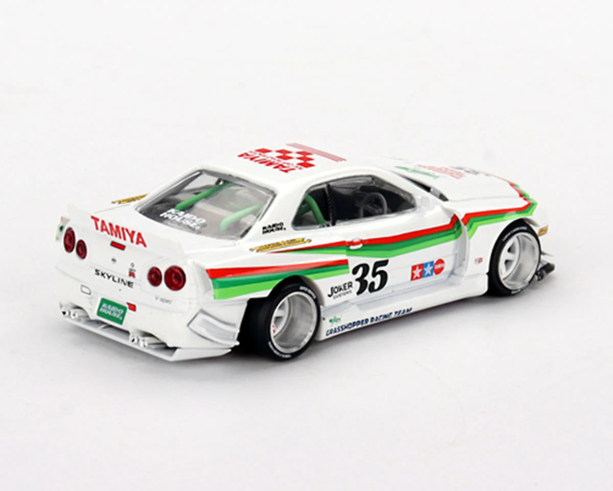 Tamiya Mini GT Nissan Skyline GT-R (R34) X Kaido House "The Grasshopper" 1/64 Diecast Model (Limited Edition)