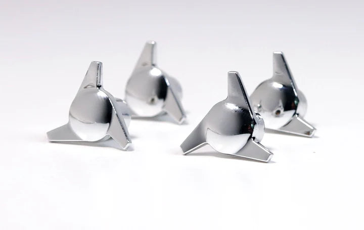 Jevries Classic 3 Wing Knock Offs for TRUE 13 Wheels (Chrome) (4)