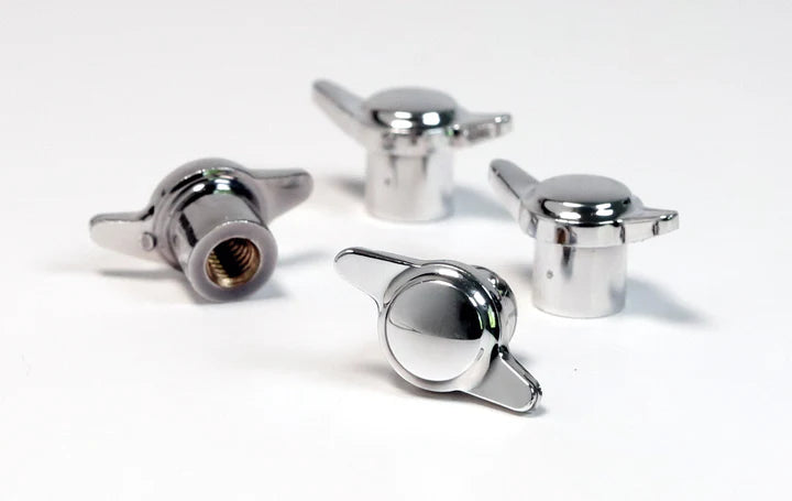 Jevries Dog Ear Knock Offs for TRUE 13 Wheels Chrome (4)