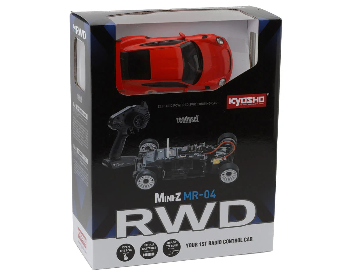 Kyosho MR-04 RWD Mini-Z ReadySet with Porsche 911 GT Body (Red)