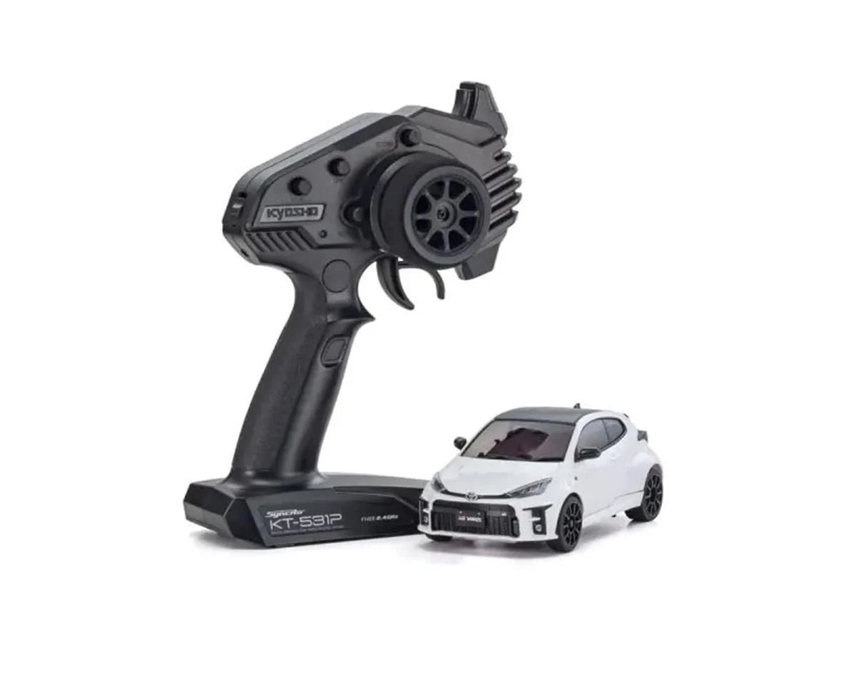 Kyosho MR-04 RWD Mini-Z ReadySet w/Toyota GR Yaris Body (White) w/KT-531P 2.4GHz Radio