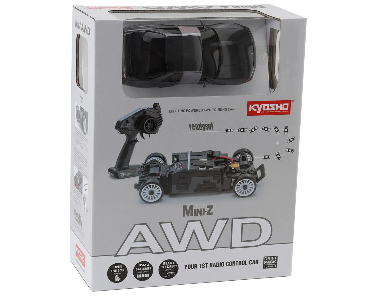 Kyosho MA-020 Mini-Z AWD ReadySet with Nissan Skyline GT-R Nismo (R32) Body (Gun Metal)