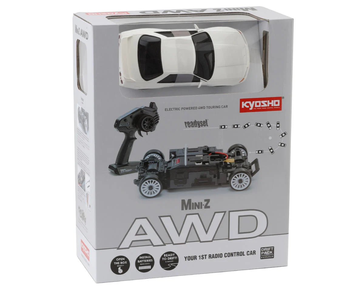 Kyosho MA-020 Mini-Z AWD ReadySet with Nissan Skyline GT-R Nismo (R32) Body (White)