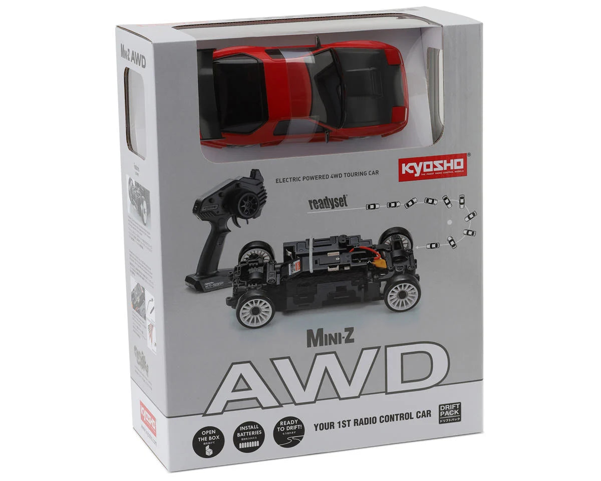 Kyosho MA-020 Mini-Z AWD ReadySet with Mazda Savanna RX-7 FC3S Body (Red)