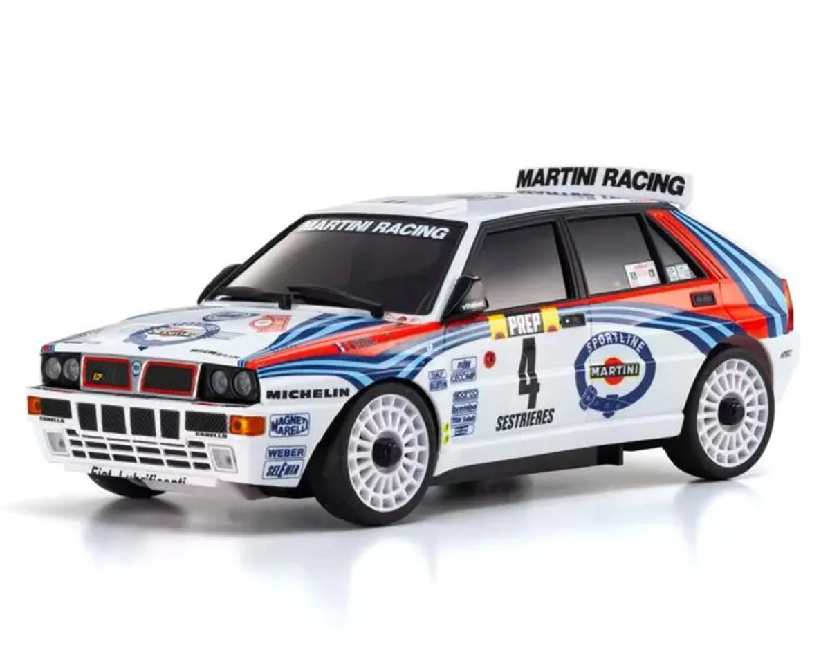 Kyosho MA-020 AWD Mini-Z ReadySet w/1992 Lancia Delta Monte Carlo Rally Body (White/Blue)