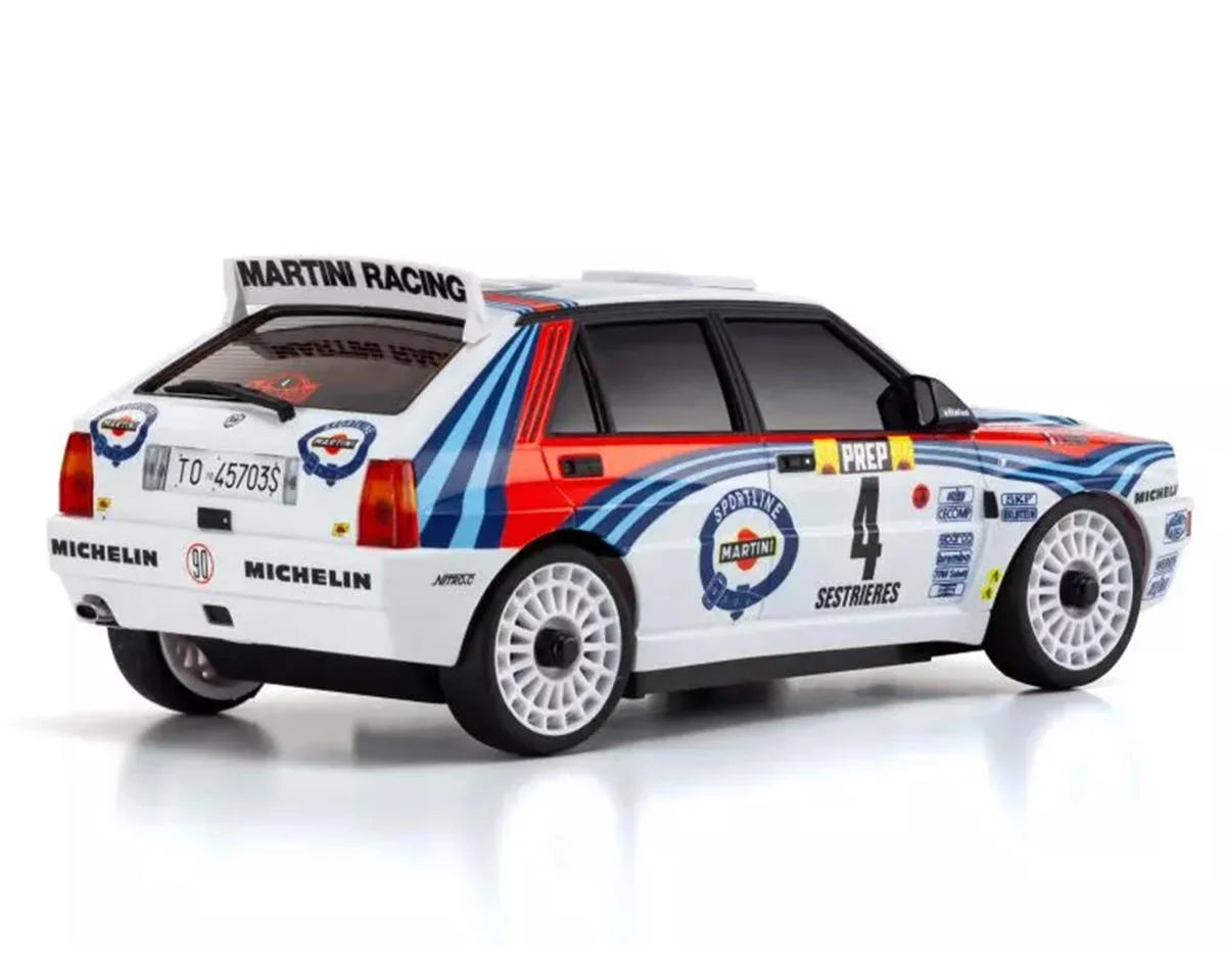 Kyosho MA-020 AWD Mini-Z ReadySet w/1992 Lancia Delta Monte Carlo Rally Body (White/Blue)