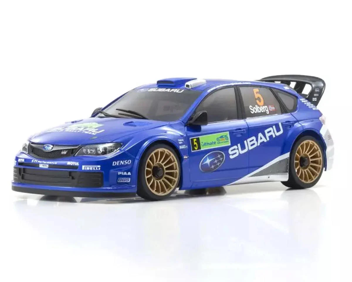 Kyosho MA-020 AWD Mini-Z ReadySet w/2008 Subaru Impreza WRC Rally Body (White/Blue)