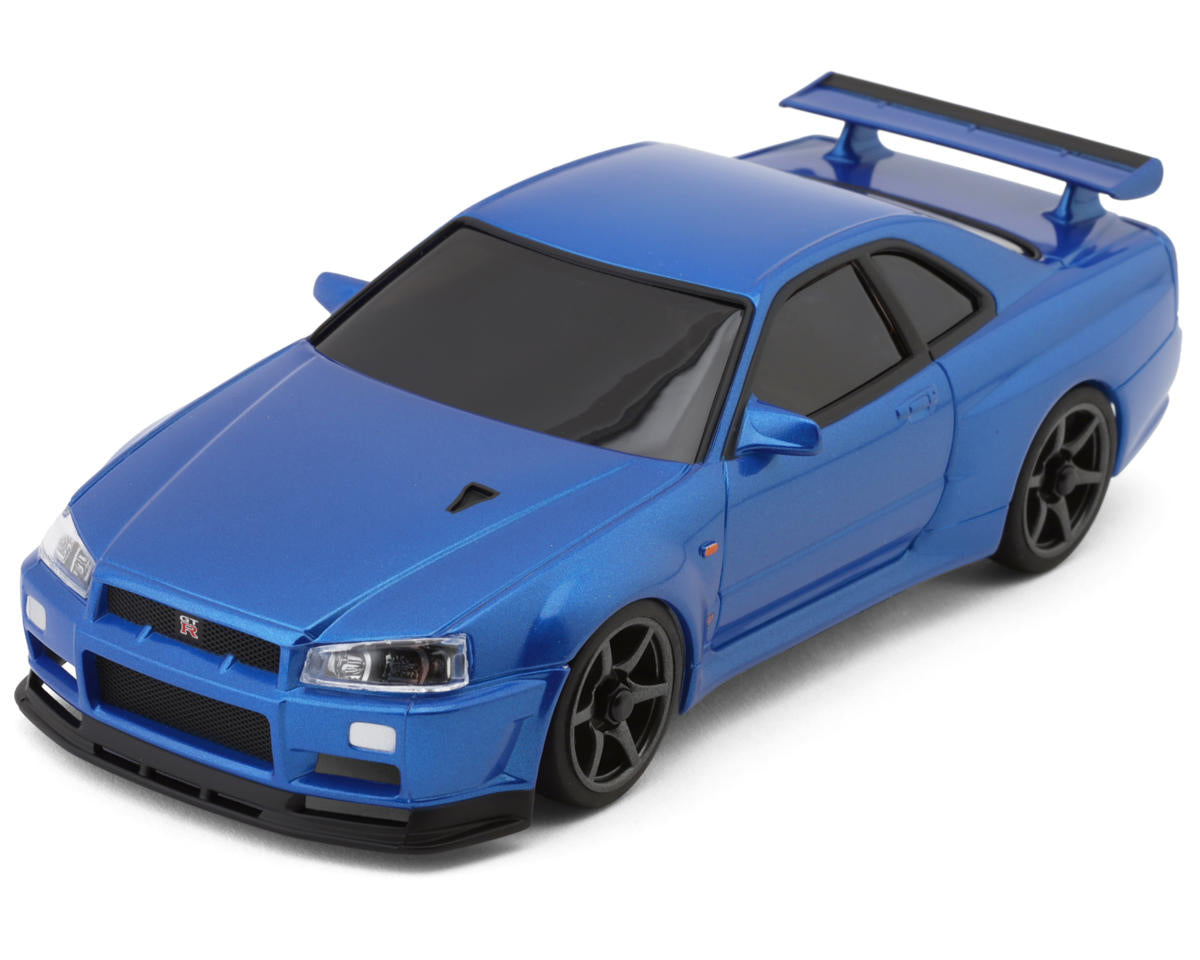 Kyosho MA-020 AWD Mini-Z ReadySet w/Nissan Skyline GT-R R34 V. Spec II Nur Body (Metallic Blue)