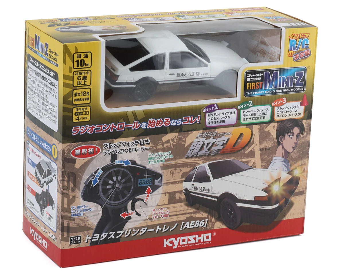 Kyosho First Mini-Z RWD ReadySet w/Initial D Trueno Body (White)