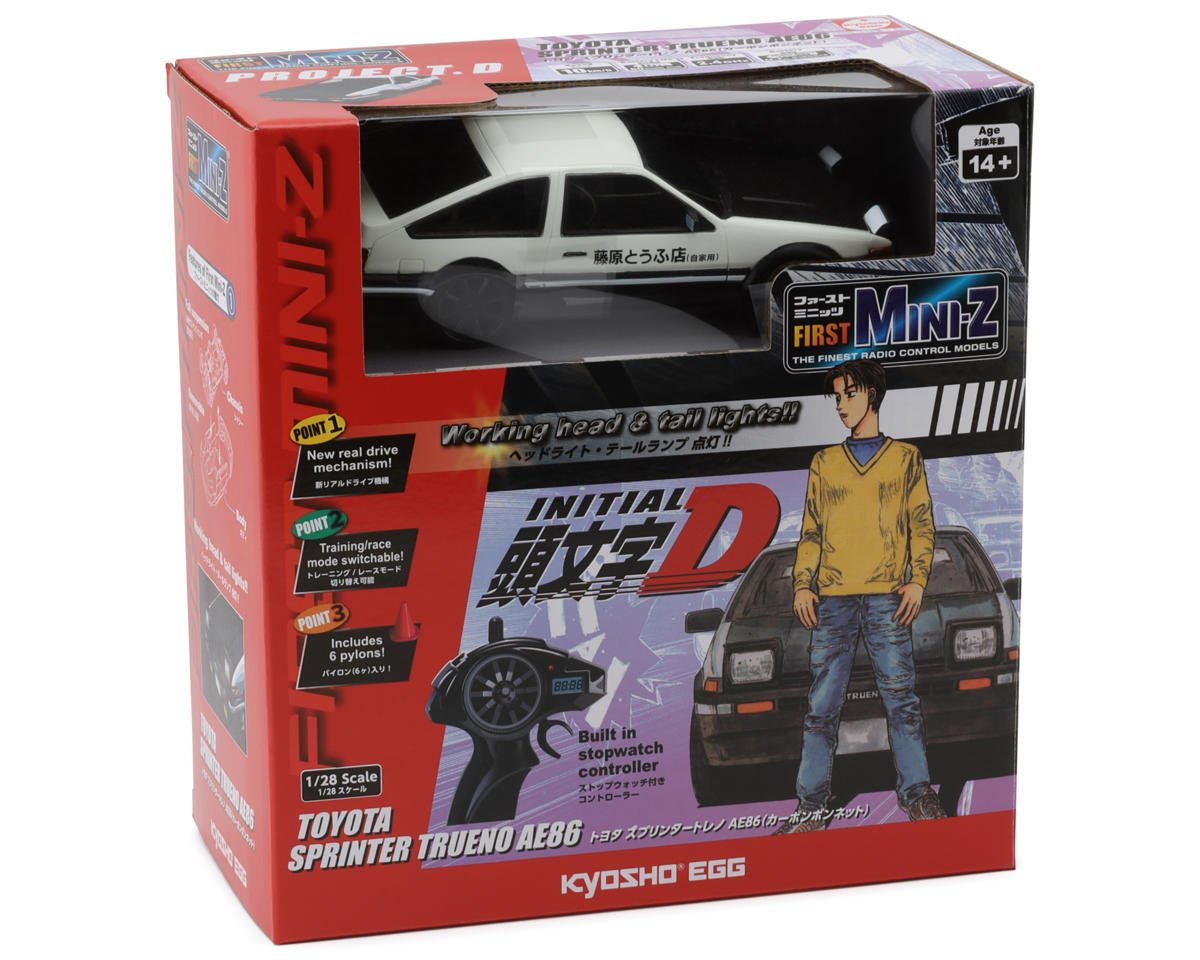 Kyosho First Mini-Z RWD ReadySet w/Toyota Sprinter Trueno AE86 Body (White/Black)