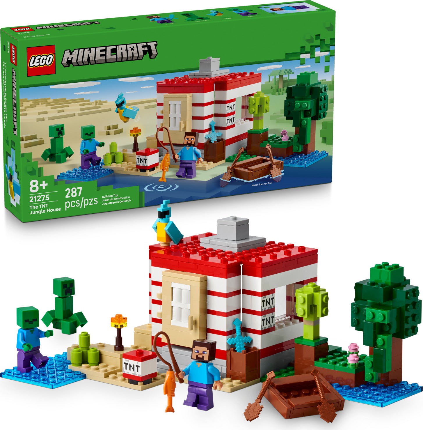 LEGO Minecraft: The TNT Jungle House