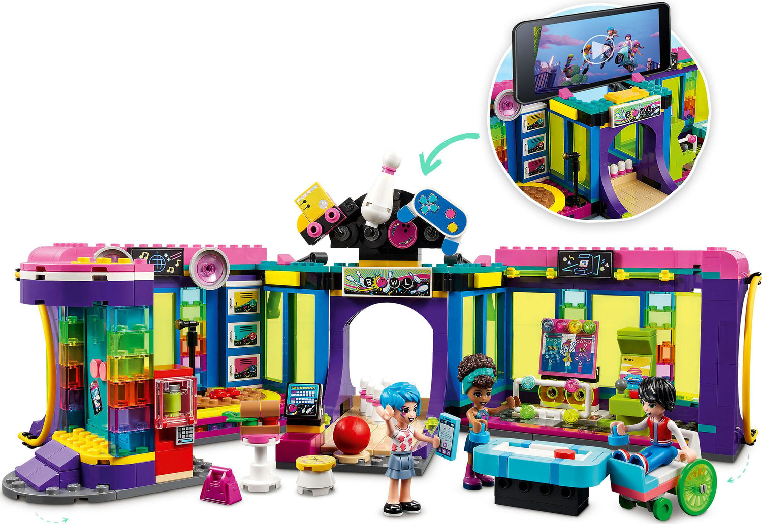 LEGO® Friends Roller Disco Arcade Set
