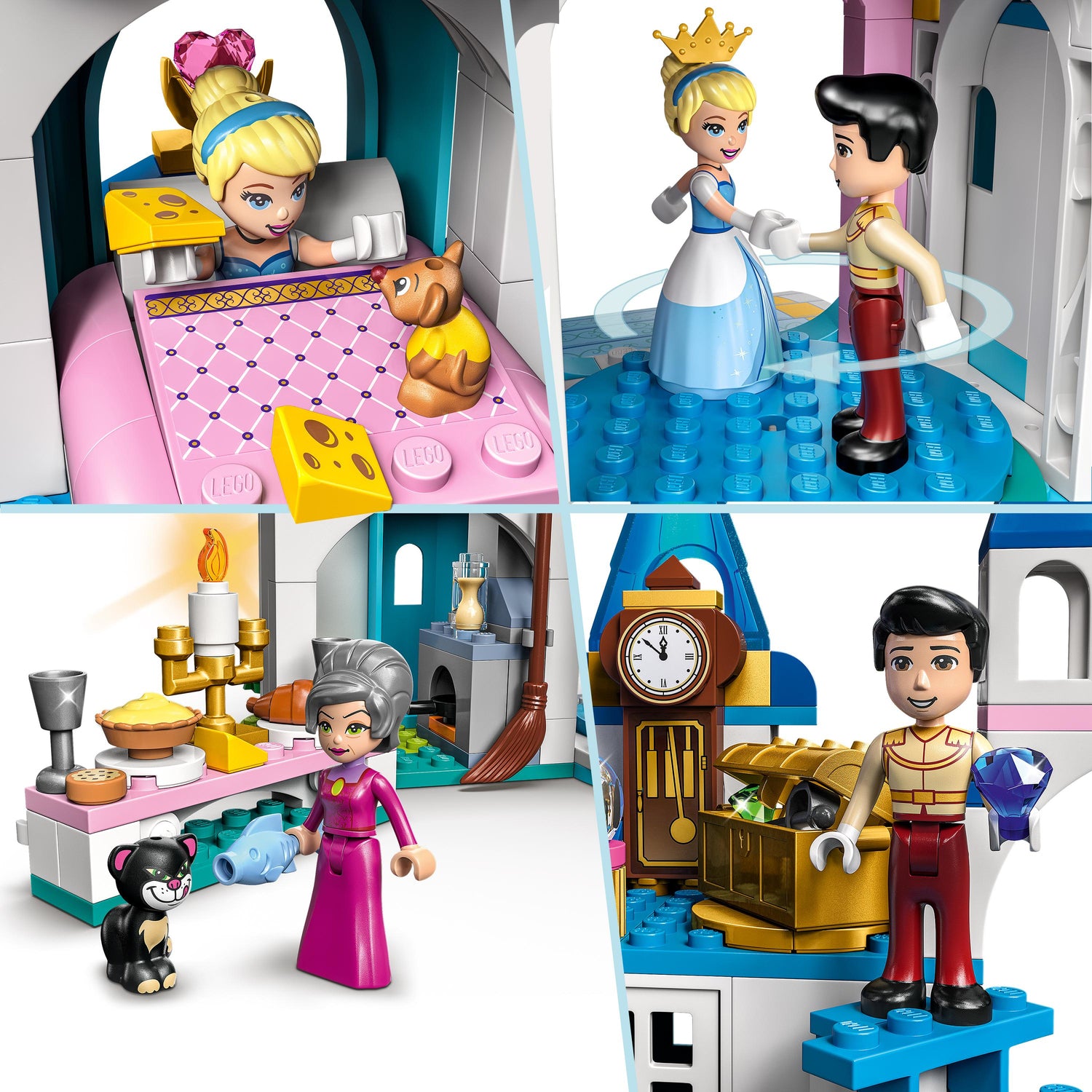 LEGO® Disney Cinderella & Prince Charming's Castle Set