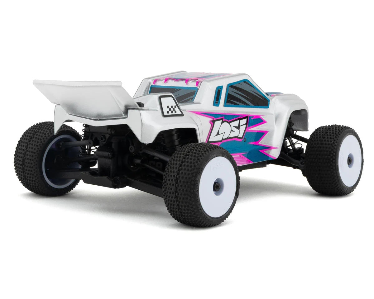 Losi Micro-T 1/28 RTR 2WD Stadium Truck (Silver) w/2.4GHz Radio, Battery & Charger